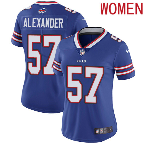 2019 Women Buffalo Bills 57 Alexander blue Nike Vapor Untouchable Limited NFL Jersey